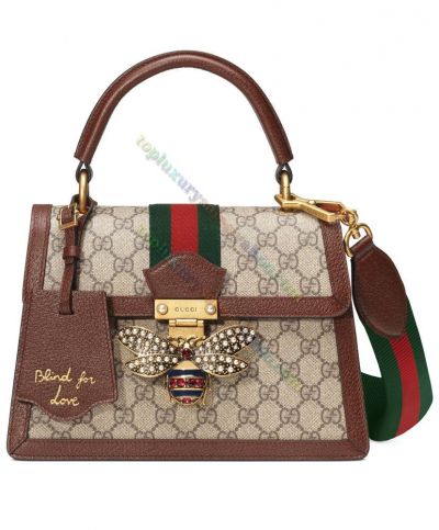 Gucci Black Calfskin, Imitation Pearl and Strass Mini Queen Margaret Gold Hardware (Very Good), Womens Handbag